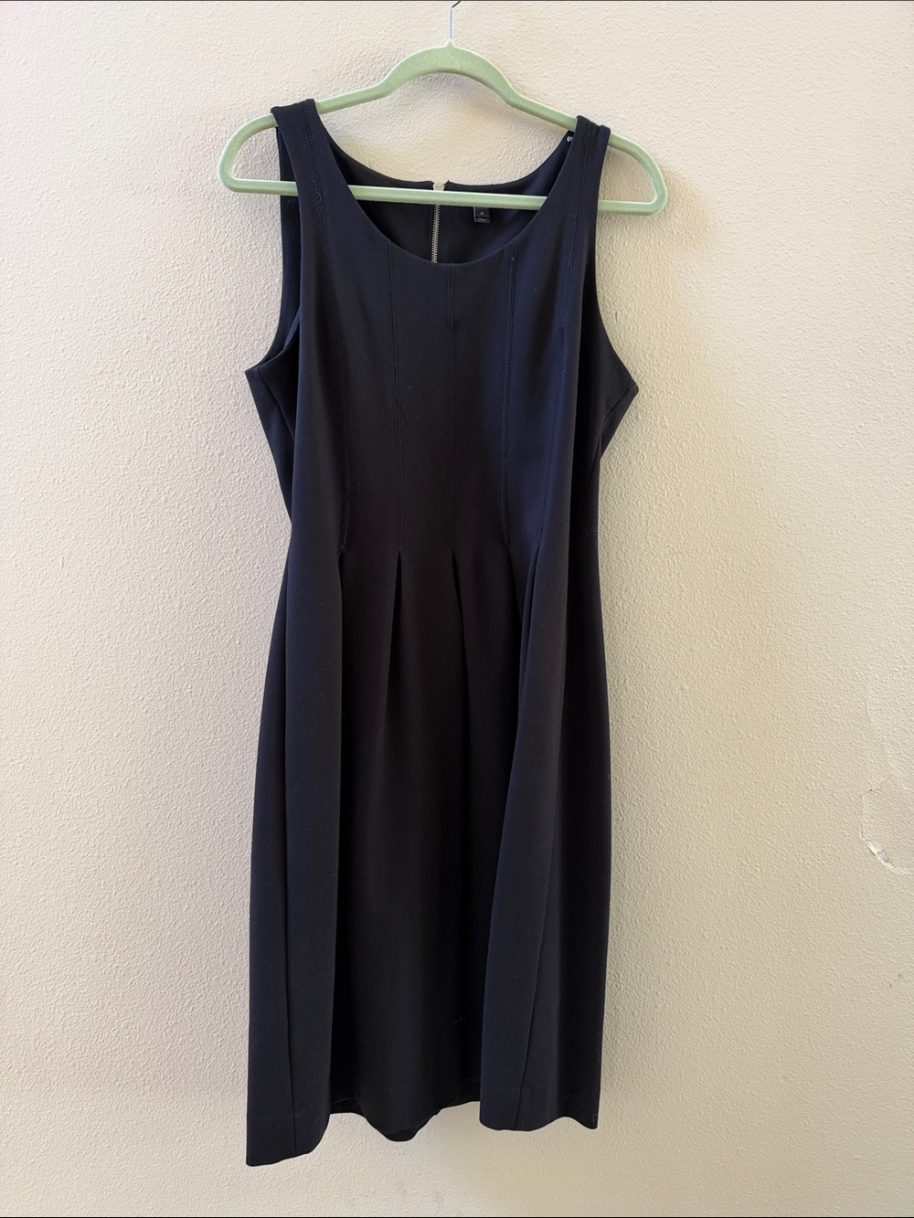 J Crew Classic Sleeveless Black Sheath Dress